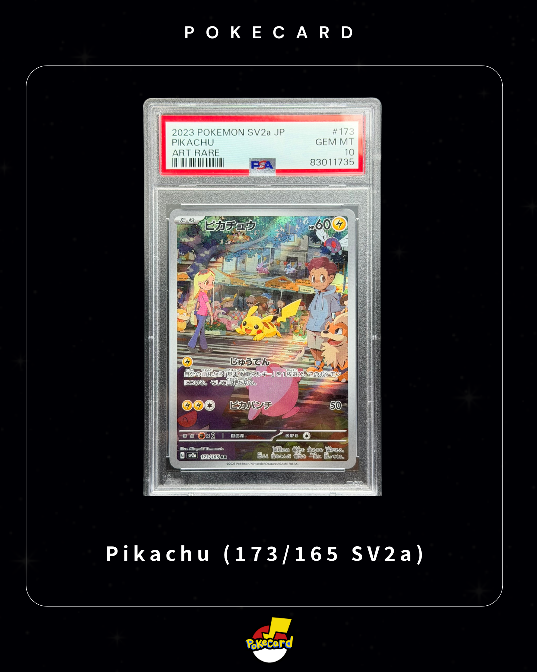 [PSA10] Pikachu (173/165 SV2a)